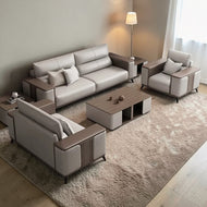 3-Piece Indoor Leather Upholstery Sofa Set / Lixra