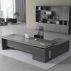 Functional Beauty The Ultimate L-Shaped Grey Wooden Desk / Lixra