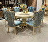 Marble-Top European Round dining Table Set / Lixra