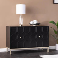 Contemporary Modern Wooden 2-Door Accent Cabinet / Lixra