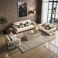 Luxury Design Leather Upholstery Sofa Set / Lixra