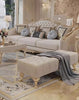 Elegant European Style Button Tufting Leather Sofa Set / Lixra