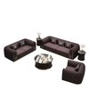 Luxurious Button Tufted Leather Sofa-Set / Lixra