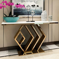 Marble Top Rectangular Accent Table / Lixra