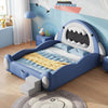 Shark Design Luxurious Leather Kid's Bed