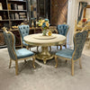 Marble-Top European Round dining Table Set / Lixra