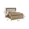 5 Piece Modern Design King Size Bedroom Set / Lixra