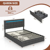 Sumptuous Queen Size Bed with LED