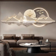 Large Decorative LED Wall-Clocks for Living Room / Lixra