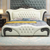 European Button Tufted Leather Bed / Lixra