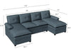 Wooden Fabric Sectional Sofa Set