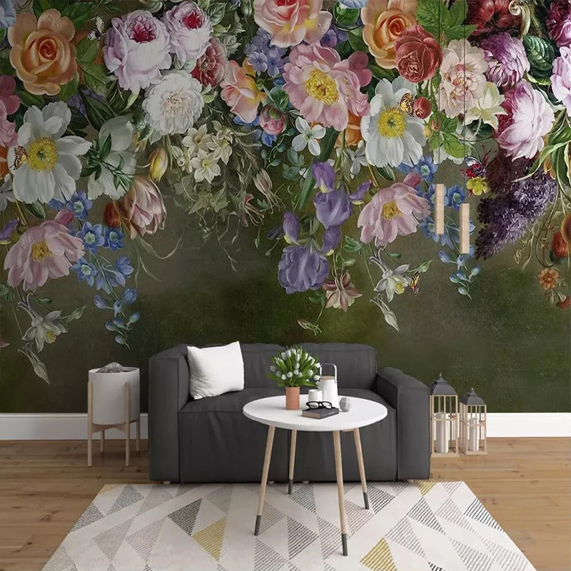 Gorgeous Flowers 3D Style Wall Paper / Lixra