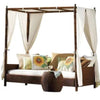 Elegant Design Rattan Fabric Outdoor Sofa / Lixra