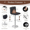 Set of 4 Height Adjustable Swivel Leather High-Raised Stool / Lixra