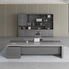 Functional Beauty The Ultimate L-Shaped Grey Wooden Desk / Lixra