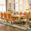 European Rectangle Marble Royal Dining Table Set / Lixra