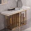 Golden Finish Accent Table for Living Room / Lixra