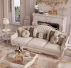 Elegant European Style Button Tufting Leather Sofa Set / Lixra