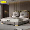 Luxurious Modern Leather Bed / lixra