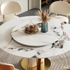 Luxotic Modern Marble-Top Round Dining Table Set / Lixra