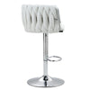 Premium Comfort Set of 2 Grey High Raise Stools / Lixra
