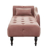 Velvet Tufted Solid Wood Chaise Lounge