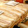 European Rectangle Marble Royal Dining Table Set / Lixra