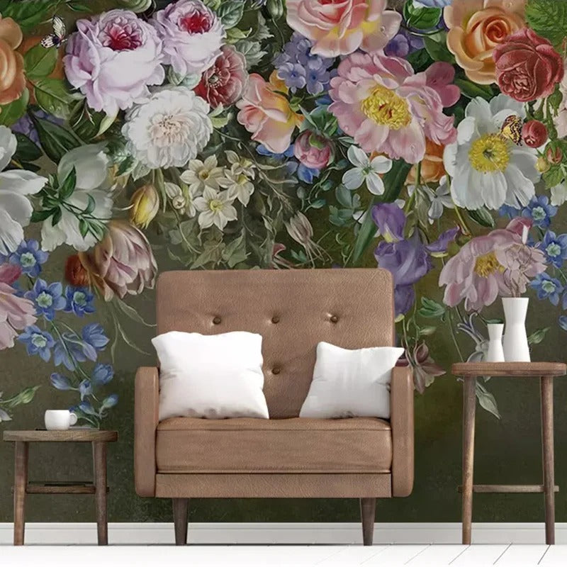 Gorgeous Flowers 3D Style Wall Paper / Lixra