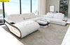 U-shape Leather Sectional LED Sofa / Lixra