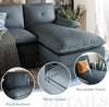 Wooden Fabric Sectional Sofa Set