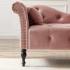 Velvet Tufted Solid Wood Chaise Lounge