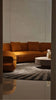 Velvet Fabric Upholstered Round Sofa / Lixra