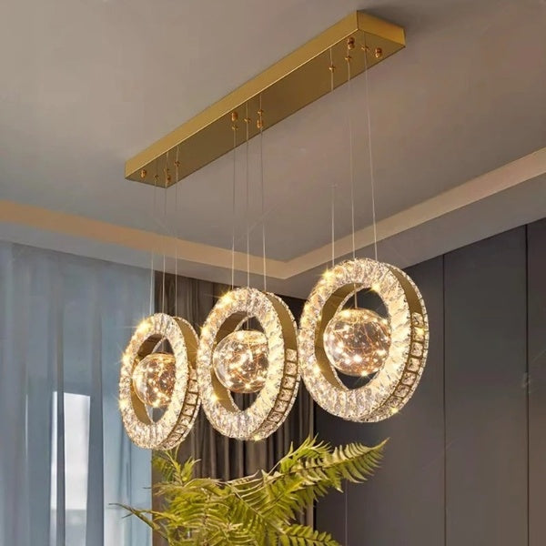 Modern LED Crystal Chandelier Light / Lixra