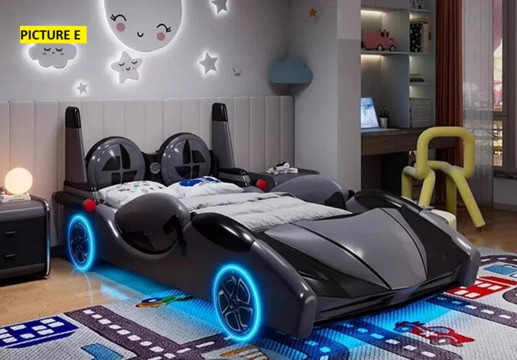 Trendy Leather Unique Kid's Car Bed / Lixra