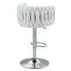 Premium Comfort Set of 2 Grey High Raise Stools / Lixra