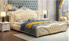 European Button Tufted Leather Bed / Lixra