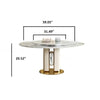 Luxotic Modern Marble-Top Round Dining Table / Lixra