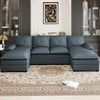 Wooden Fabric Sectional Sofa Set