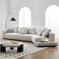 Contemporary Futuristic Curved Fabric Sofa / Lixra