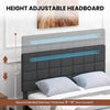 Sumptuous Queen Size Bed with LED / Lixra