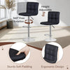 Set of 4 Height Adjustable Swivel Leather High-Raised Stool / Lixra