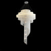 Asymmetric LED Chandelier With Aluminum Chains / Lixra