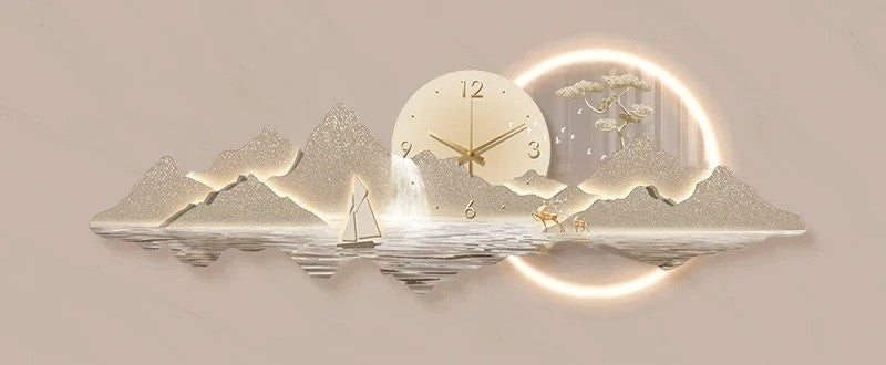 Modern Large LED Wall Clock for Indoor / Lixra