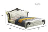 European Button Tufted Leather Bed / Lixra