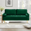 Mid-Century Convertible Tufted Fabric Sofa / lixra