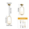 Contemporary Metal Finish Pendant Light / Lixra