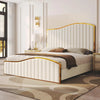 Aesthetic Velvet Upholstery Queen-Size Bed / Lixra