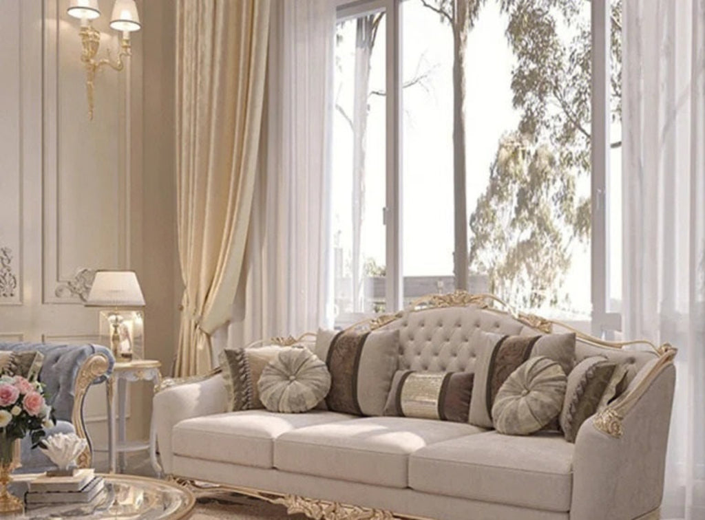 Liville Tufting Fabric European Sofa Set