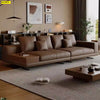 Minimalistic Leather Sofa Set / Lixra