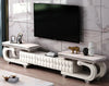 Elegant Extendable Marble Top TV Stand With Coffee Table / Lixra